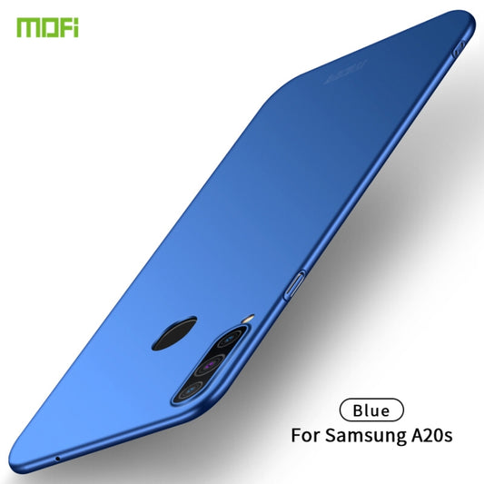For Galaxy A20S MOFI Frosted PC Ultra-thin Hard Case(Blue) - Galaxy Phone Cases by MOFI | Online Shopping South Africa | PMC Jewellery