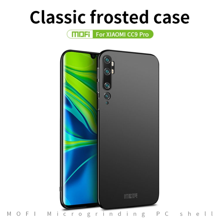 For Xiaomi Mi CC9 Pro MOFI Frosted PC Ultra-thin Hard Case(Gold) - Xiaomi Cases by MOFI | Online Shopping South Africa | PMC Jewellery