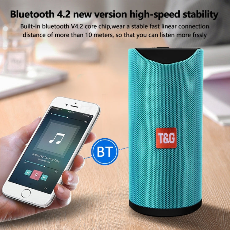 T&G TG113 Portable Bluetooth Speakers Waterproof Stereo Outdoor Loudspeaker MP3 Bass Sound Box with FM Radio(Black) - Desktop Speaker by T&G | Online Shopping South Africa | PMC Jewellery | Buy Now Pay Later Mobicred