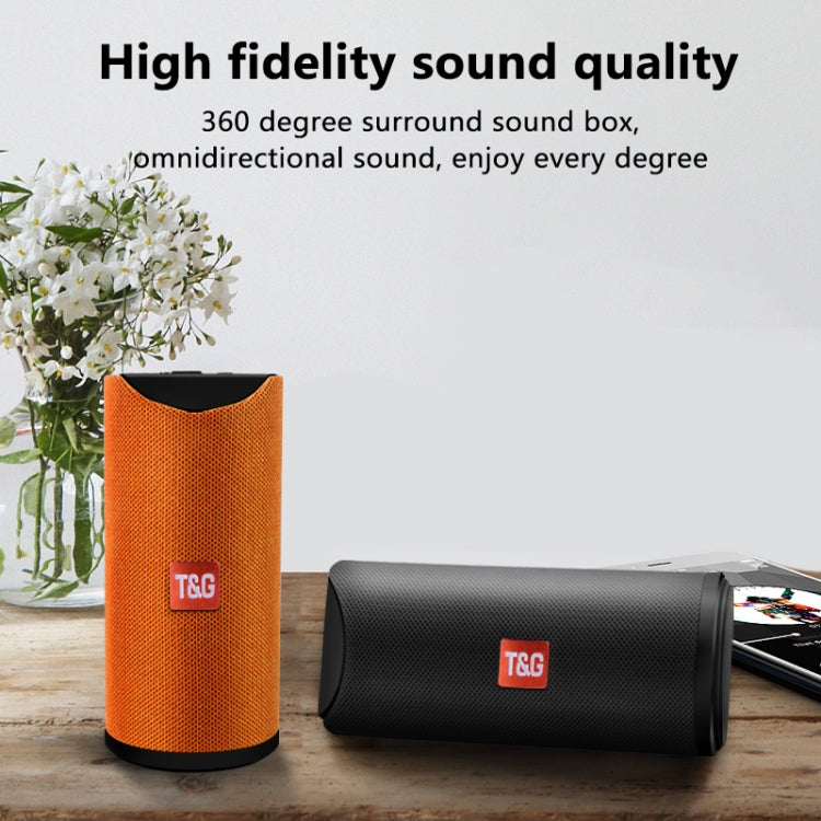 T&G TG113 Portable Bluetooth Speakers Waterproof Stereo Outdoor Loudspeaker MP3 Bass Sound Box with FM Radio(Blue) - Desktop Speaker by T&G | Online Shopping South Africa | PMC Jewellery | Buy Now Pay Later Mobicred