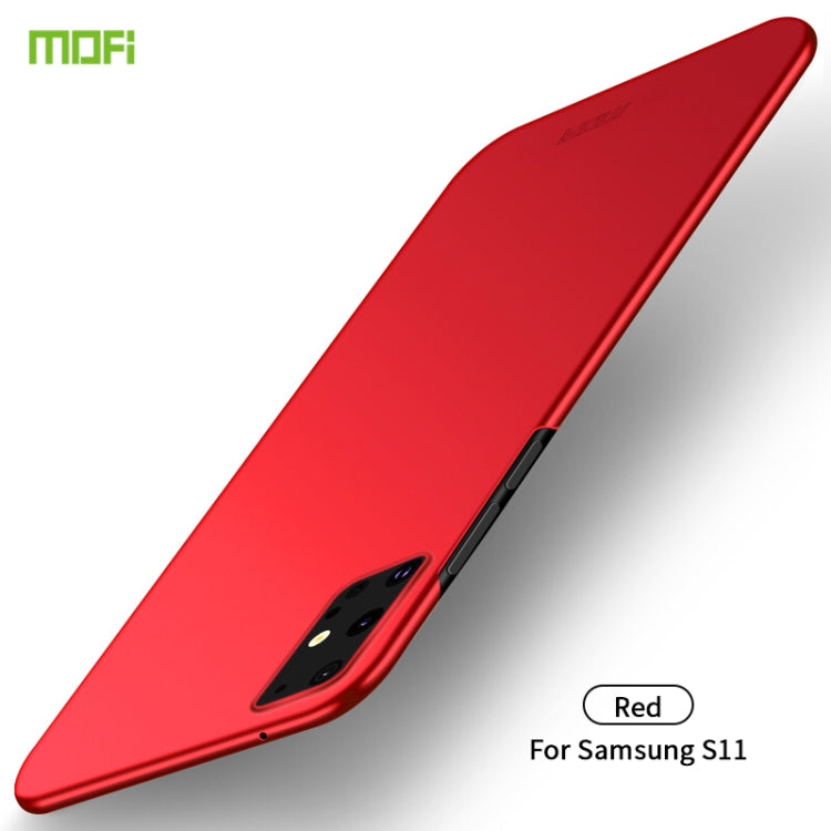 For Galaxy S20+  MOFI Frosted PC Ultra-thin Hard Case(Red) - Galaxy Phone Cases by MOFI | Online Shopping South Africa | PMC Jewellery