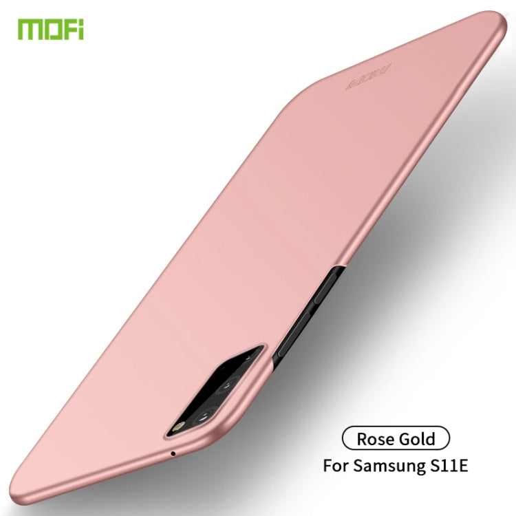 For Galaxy S20 MOFI Frosted PC Ultra-thin Hard Case(Rose gold) - Galaxy Phone Cases by MOFI | Online Shopping South Africa | PMC Jewellery