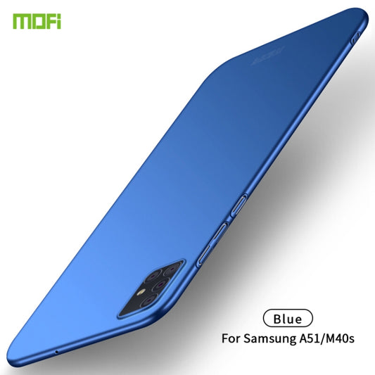For Galaxy A51 MOFI Frosted PC Ultra-thin Hard Case(Blue) - Galaxy Phone Cases by MOFI | Online Shopping South Africa | PMC Jewellery