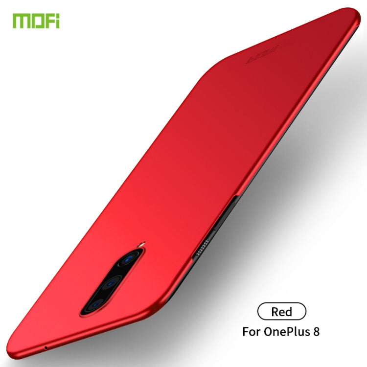 For  OnePlus 8 MOFI Frosted PC Ultra-thin Hard Case(Red) - OnePlus Cases by MOFI | Online Shopping South Africa | PMC TechLife | Buy Now Pay Later Mobicred