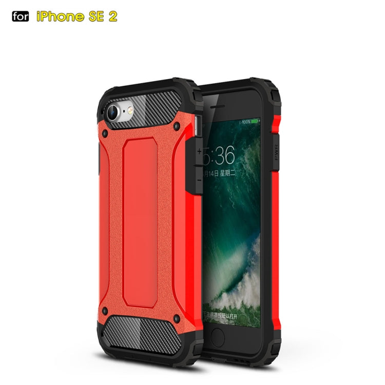 For iPhone SE 2022 / SE 2020  Magic Armor TPU + PC Combination Case(Red) - iPhone SE 2022 / 2020 / 8 / 7 Cases by PMC TechLife | Online Shopping South Africa | PMC TechLife