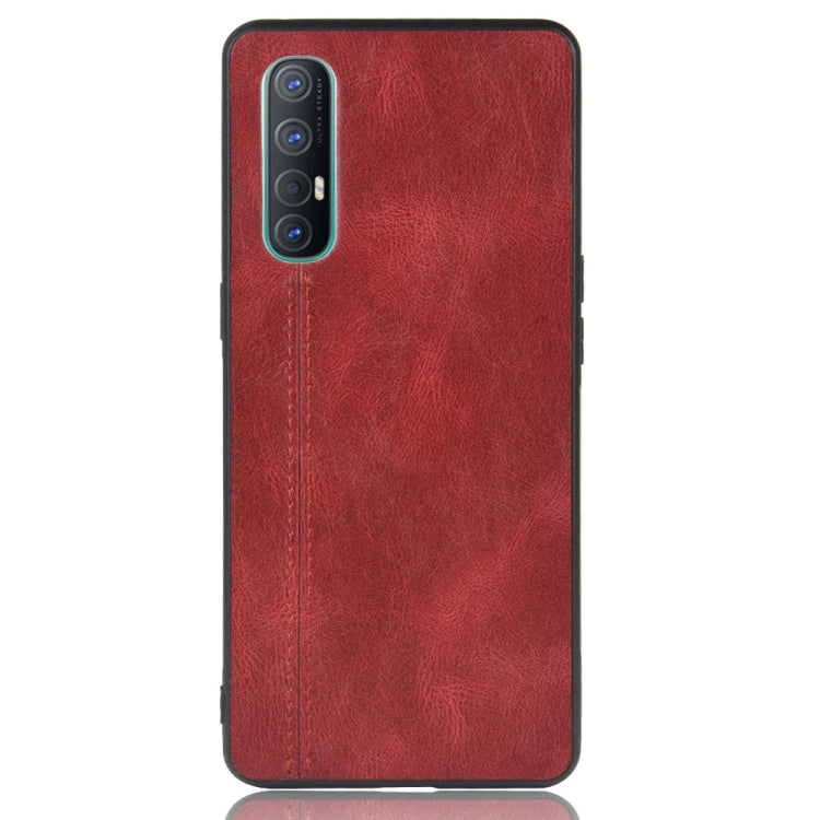 For Oppo Find X2 Neo Shockproof Sewing Cow Pattern Skin PC + PU + TPU Case(Red) - OPPO Cases by PMC Jewellery | Online Shopping South Africa | PMC Jewellery | Buy Now Pay Later Mobicred