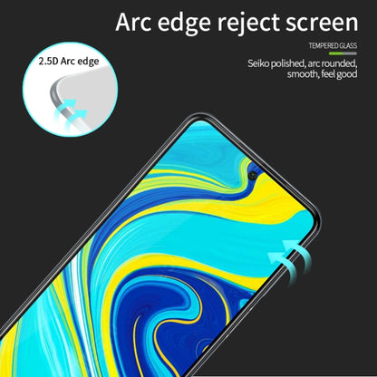 For Xiaomi Redmi Note 9 MOFI 9H 2.5D Full Screen Tempered Glass Film(Black) -  by MOFI | Online Shopping South Africa | PMC Jewellery