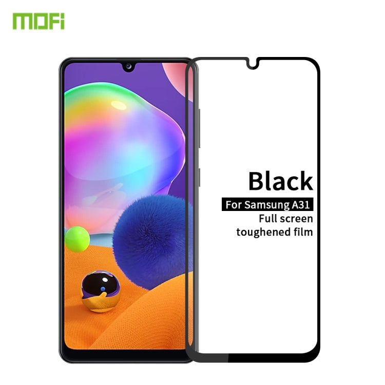 For Galaxy A31 MOFI 9H 2.5D Full Screen Tempered Glass Film(Black) - Galaxy Tempered Glass by MOFI | Online Shopping South Africa | PMC Jewellery