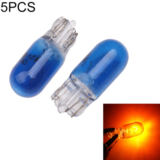 5pcs T10 12v 5w car instrument light reading light(blue) - Instrument Lights by PMC Jewellery | Online Shopping South Africa | PMC Jewellery | Buy Now Pay Later Mobicred