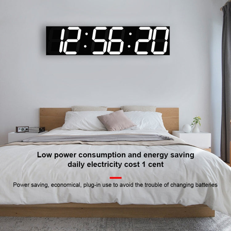 Multifunctional LED Wall Clock Creative Digital Clock, Style:Hollow Remote Control(Gold Font) - free shipping - PMc TechLife - Order now!