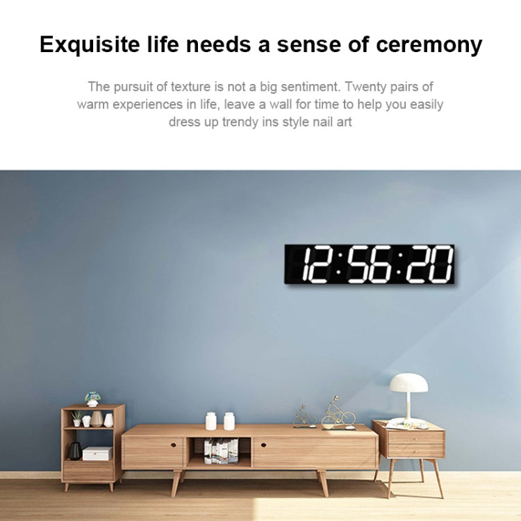 Multifunctional LED Wall Clock Creative Digital Clock, Style:Sealed Box Remote Control(Gold Font) - Wall Clock by PMc TechLife | Online Shopping South Africa | PMc TechLife | Buy Now Pay Later Mobicred