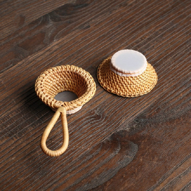 Bamboo Woven Creative Filter Reusable Filter Tea Colander Gadget, Style:Bamboo Pole Gauze Plum Tea Leak - Tea Strainers by PMC TechLife | Online Shopping South Africa | PMC TechLife | Buy Now Pay Later Mobicred