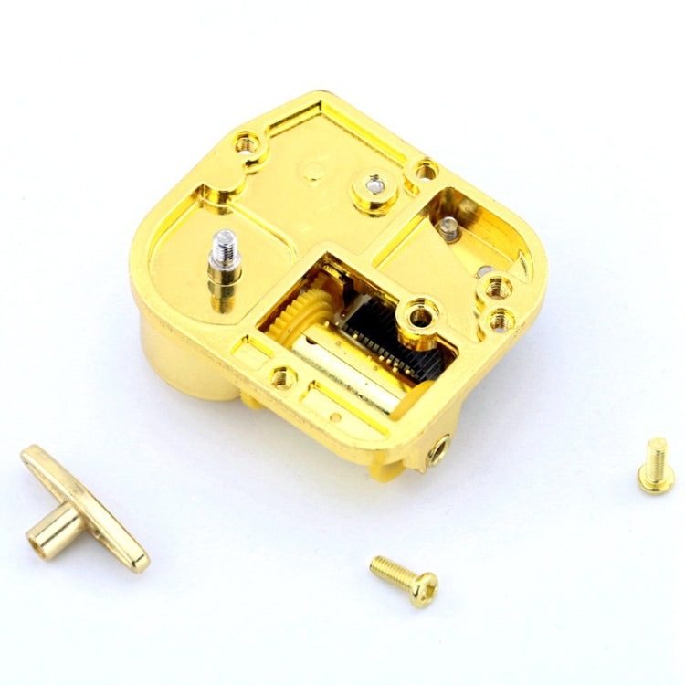 Eight-tone Gold-plated Bar Repair Parts DIY Sky City Paperback Music Box(My Heart Will Always Be) - Music Box by PMC Jewellery | Online Shopping South Africa | PMC Jewellery | Buy Now Pay Later Mobicred