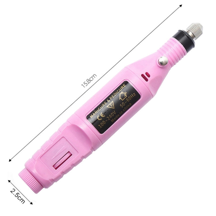 1 Set Power Professional Electric Manicure Machine Pen Pedicure Nail File Nail Tools 6 bits Drill Nail Drill Machine(US White) - Grinding Tools & Accessories by PMC TechLife | Online Shopping South Africa | PMC TechLife | Buy Now Pay Later Mobicred