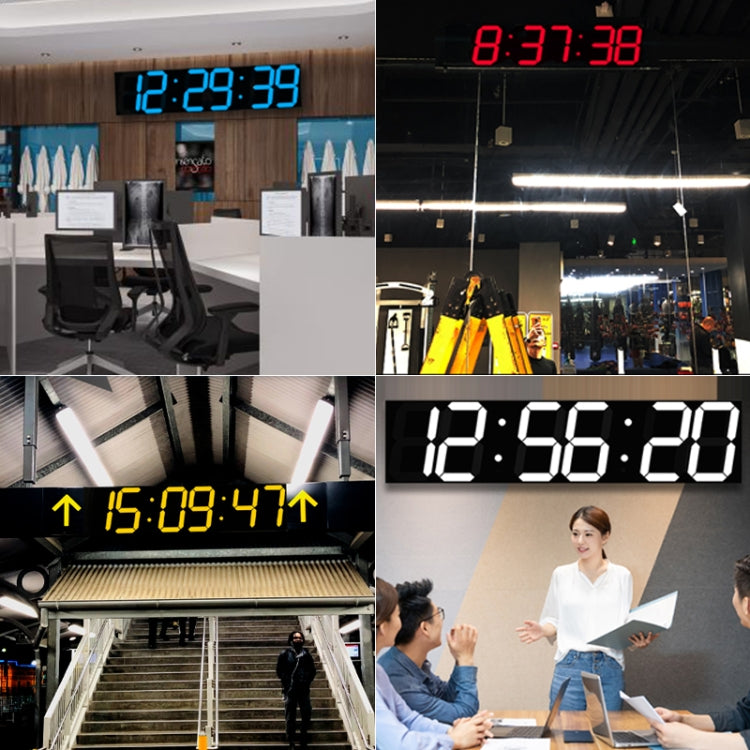 Creative LED Digital Wall Clock Multi-function WIFI Clock, Style:6 Bit Sealed Box WIFI(White) - Wall Clock by PMc TechLife | Online Shopping South Africa | PMc TechLife | Buy Now Pay Later Mobicred
