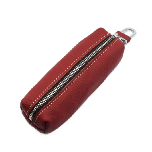 Car Keys Holder Genuine Leather Coin Purse for Men Key Wallets(Red) - Car Key Cases by PMC Jewellery | Online Shopping South Africa | PMC Jewellery | Buy Now Pay Later Mobicred