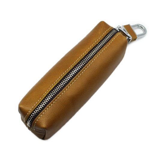 Car Keys Holder Genuine Leather Coin Purse for Men Key Wallets(Yellow) - Car Key Cases by PMC Jewellery | Online Shopping South Africa | PMC Jewellery | Buy Now Pay Later Mobicred