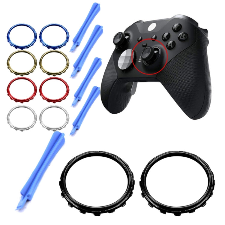 For Xbox One Elite 5pairs 3D Replacement Ring + Screwdriver Handle Accessories, Colour:Black - XBOX Spare Parts by PMC TechLife | Online Shopping South Africa | PMC TechLife