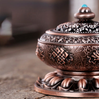 Unique Mosquito Incense Burner Mosquito Coil Holder with Metal Mesh Cover(Bronze) - Mosquito Coil Tray by PMC Jewellery | Online Shopping South Africa | PMC Jewellery | Buy Now Pay Later Mobicred