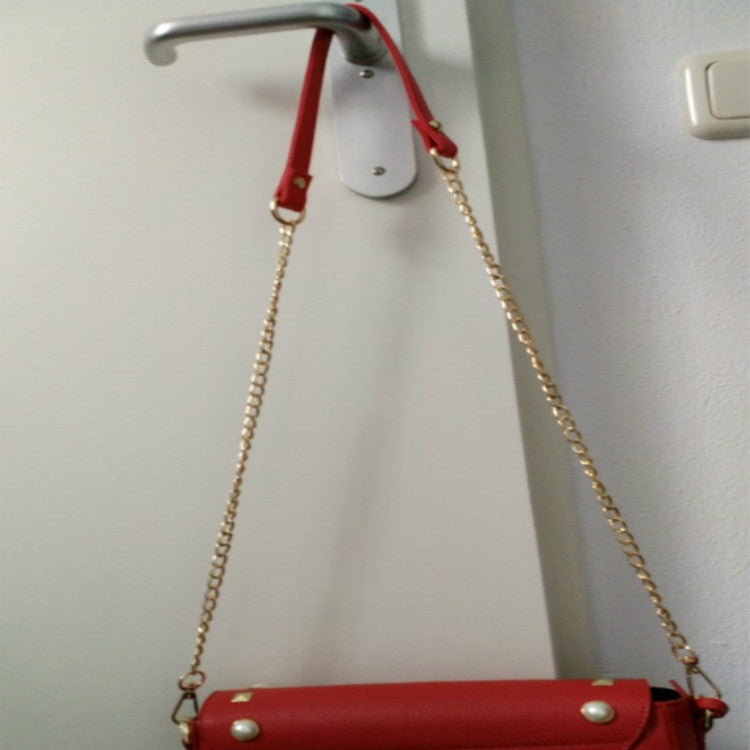 Women Bag PU Leather Chain Long Shoulder Strap Bag Accessories(Red) - Accessories by PMC TechLife | Online Shopping South Africa | PMC TechLife | Buy Now Pay Later Mobicred