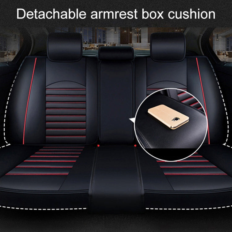 Universal PU Leather Car Seat Cover Beige Deluxe - Seat Accessories by PMC TechLife | Online Shopping South Africa | PMC TechLife | Buy Now Pay Later Mobicred