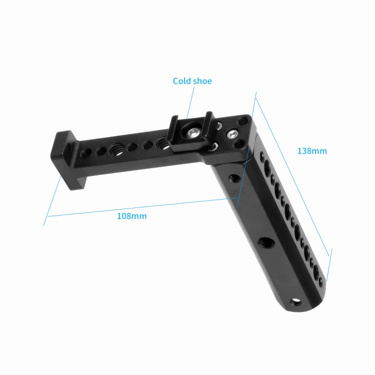 Handlebar Extended Handheld Support Monitor Stand Mount for DJI Ronin-S(Black) -  by PMC Jewellery | Online Shopping South Africa | PMC Jewellery | Buy Now Pay Later Mobicred