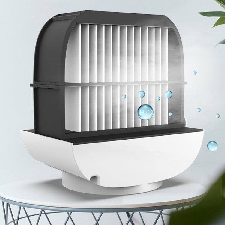 Mini Multifunctional Humidification Aromatherapy Fan Portable Office Home Desktop Air Conditioner Fan(Sky White) - Electric Fans by PMC Jewellery | Online Shopping South Africa | PMC Jewellery | Buy Now Pay Later Mobicred