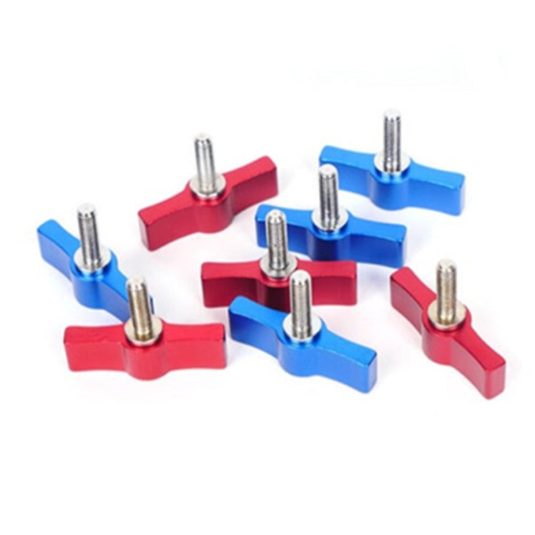 10PCS T-shaped Screw Multi-directional Adjustment Hand Screw Aluminum Alloy Handle Screw, Specification:M5(Blue) - Screws by PMC TechLife | Online Shopping South Africa | PMC TechLife | Buy Now Pay Later Mobicred