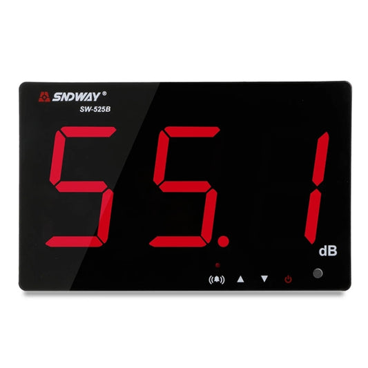 SNDWAY Wall-mounted 30~130dB Large Screen Digital Display Noise Decibel Monitoring Testers, Specification:SW525B with Storage + USB - Light & Sound Meter by SNDWAY | Online Shopping South Africa | PMC Jewellery | Buy Now Pay Later Mobicred