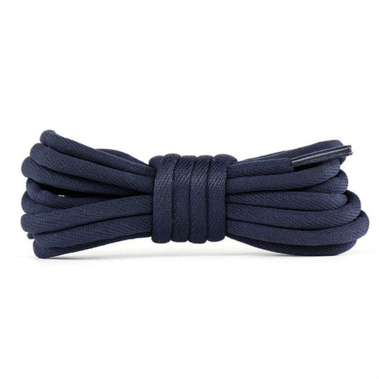 5 Pairs Bold Round Sneakers Casual Shoes Rope, Length:140cm(Navy) - shoelaces by PMC Jewellery | Online Shopping South Africa | PMC Jewellery