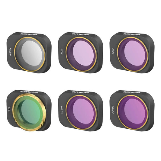 6 PCS / Set MCUV+CPL+ND4+ND8+ND16+ND32 Sunnylife MM3-FI411 For Mini 3 Pro Adjustable Filter - Mavic Lens Filter by Sunnylife | Online Shopping South Africa | PMC Jewellery | Buy Now Pay Later Mobicred