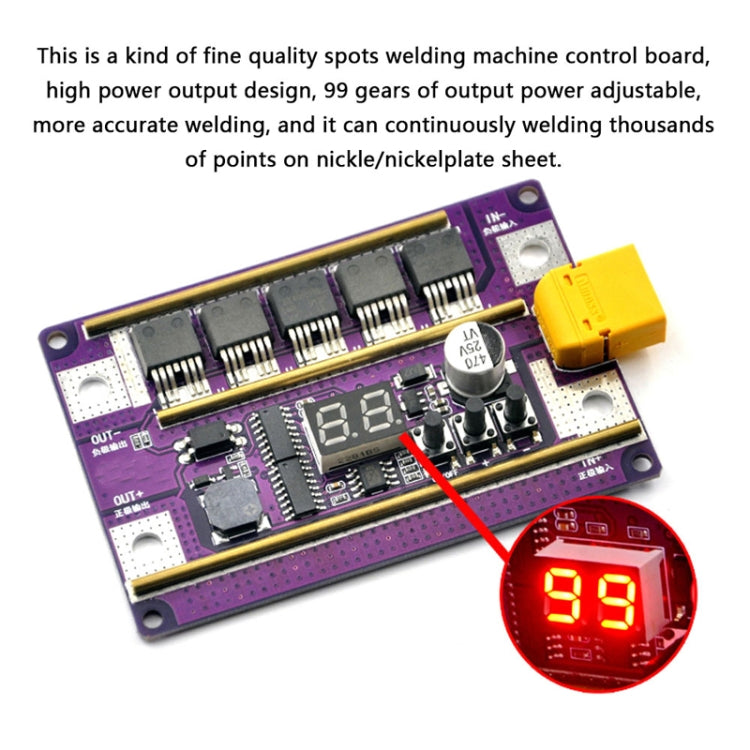 Compatible Version 12V Digital Display DIY Battery Spot Welding Machine Pen Control, Style:6 Square Pen With Case - Others by PMC TechLife | Online Shopping South Africa | PMC TechLife | Buy Now Pay Later Mobicred