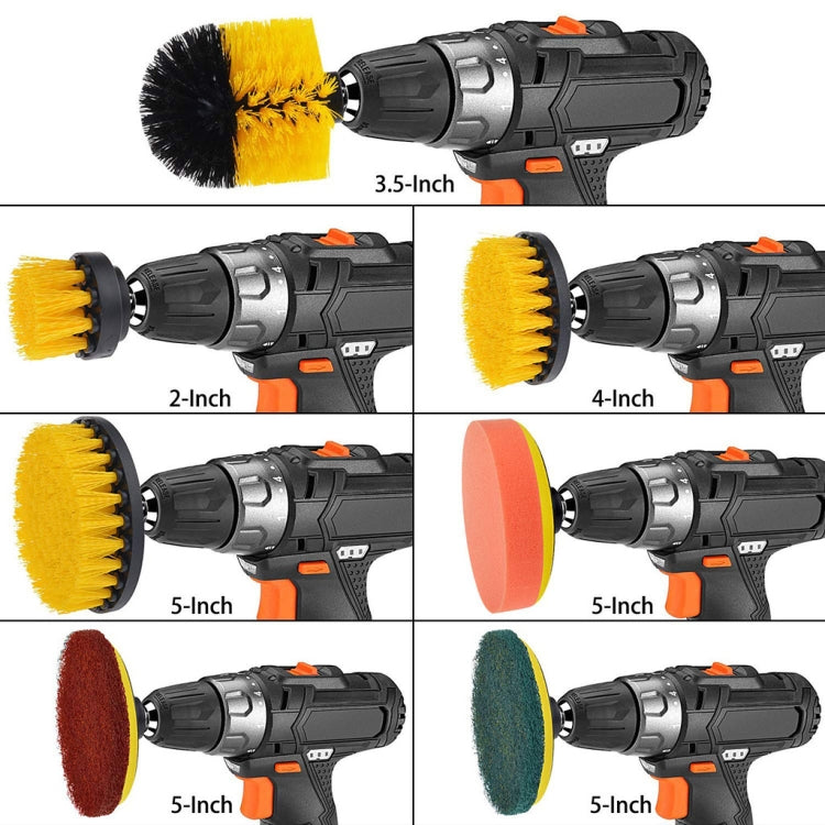 19 in 1 Household Nylon Hexagonal Electric Drill Brush Pads Scouring Sanding Disc Pad Kits - Sponges, Cloths & Brushes by PMC TechLife | Online Shopping South Africa | PMC TechLife | Buy Now Pay Later Mobicred