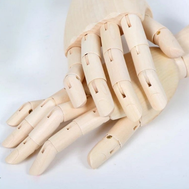 Wooden Doll Hand Joint Movable Hand Model Wooden Hand Art Sketch Tool, Size:7 Inch(Left  Hand) - Teaching Resources by PMC Jewellery | Online Shopping South Africa | PMC Jewellery