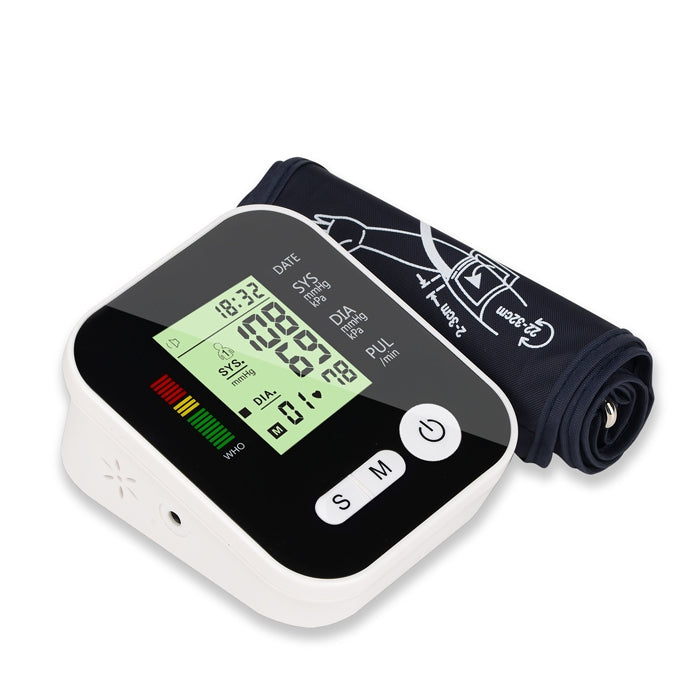 Arm Type Home Electronic Automatic Hypertension Measuring Instrument Sphygmomanometer(Black) - free shipping - PMC TechLife - Order now!