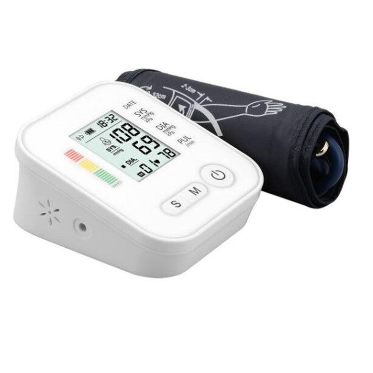 Arm Type Home Electronic Automatic Hypertension Measuring Instrument Sphygmomanometer(Silver) - free shipping - PMC TechLife - Order now!