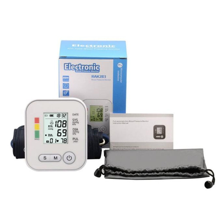 Arm Type Home Electronic Automatic Hypertension Measuring Instrument Sphygmomanometer(Silver) - free shipping - PMC TechLife - Order now!