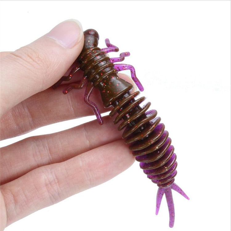 15 PCS 8-color Larvae Silicone Soft Bait Lure Bait, Size:75MM(Pink) - Fishing Lures by PMC TechLife | Online Shopping South Africa | PMC TechLife | Buy Now Pay Later Mobicred