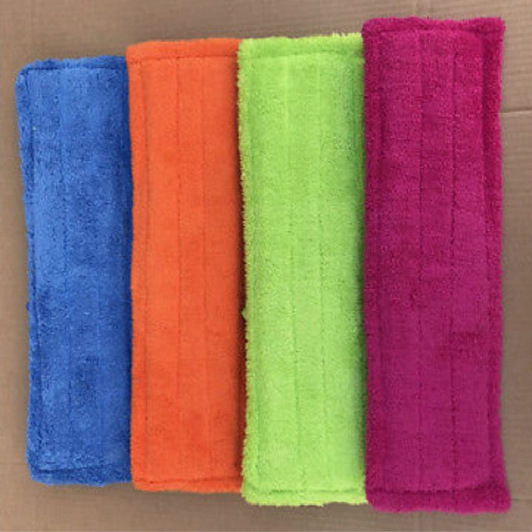 Coral Flannel Head  Padded Flat Replacement Household Company Cleaning Mop Cloth Rag(Green) - free shipping - PMc TechLife - Order now!