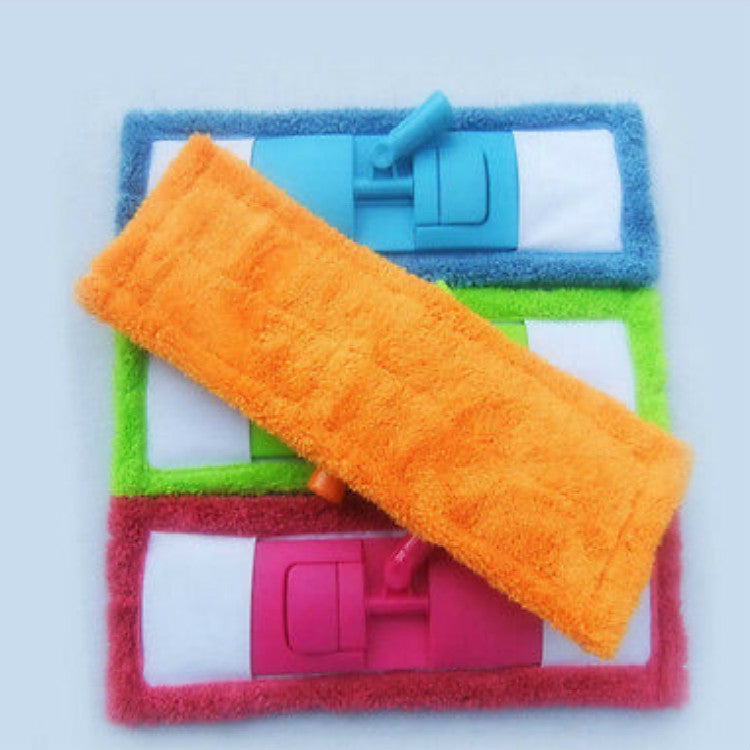 Coral Flannel Head  Padded Flat Replacement Household Company Cleaning Mop Cloth Rag(Blue) - Sponges, Cloths & Brushes by PMc TechLife | Online Shopping South Africa | PMc TechLife | Buy Now Pay Later Mobicred