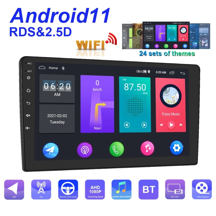 A2799 10 Inch Android WiFi 2+32G Central Control Large screen Universal Car Navigation Reversing Video Player, Style:Standard+12Lights Camera - Car MP3 & MP4 & MP5 by PMC Jewellery | Online Shopping South Africa | PMC Jewellery | Buy Now Pay Later Mobicred