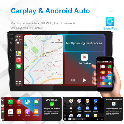 A3196 10 Inch Car Android Large Screen Navigation Central Control Screen 2+64G Player with CarPlay, Style:Standard - Car MP3 & MP4 & MP5 by PMC Jewellery | Online Shopping South Africa | PMC Jewellery | Buy Now Pay Later Mobicred