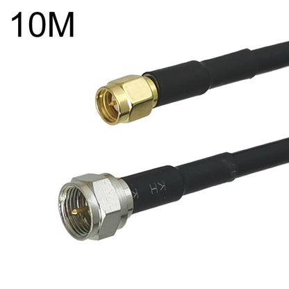 SMA Male To F TV Male RG58 Coaxial Adapter Cable, Cable Length:10m - Connectors by PMC Jewellery | Online Shopping South Africa | PMC Jewellery | Buy Now Pay Later Mobicred