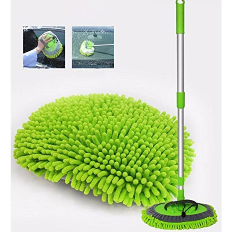 2 PCS Aluminum Alloy Three-section Telescopic Rod Car Wash Cleaning Brush Dusting Tool Dust Mop - Car washing supplies by PMC Jewellery | Online Shopping South Africa | PMC Jewellery | Buy Now Pay Later Mobicred