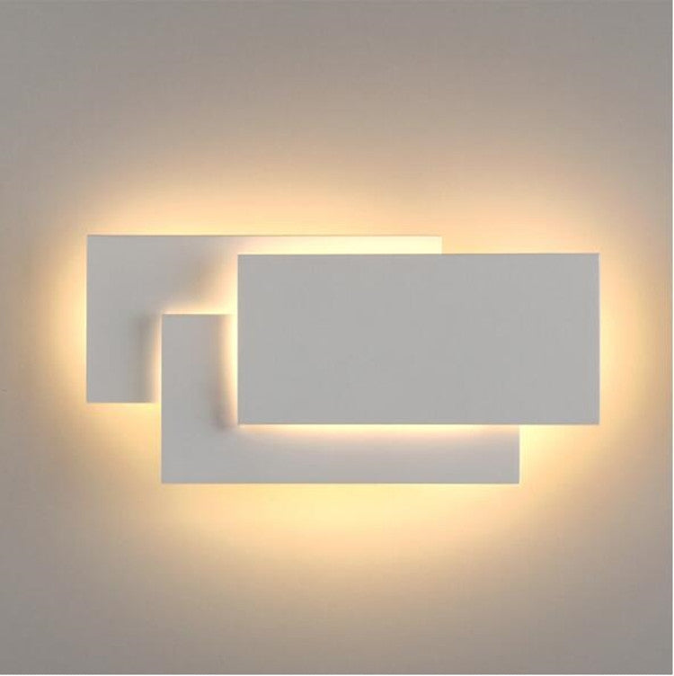 Black circle 18W Creative Simple Bedroom Bedside Living Room Restaurant Hotel Study Hall Corridor Aisle Light LED Tower Stack Wall Lamp(Warm Light) - Wall Lamps by PMc TechLife | Online Shopping South Africa | PMc TechLife | Buy Now Pay Later Mobicred
