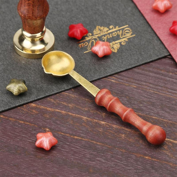 Retro Seal Fire Paint Seal Spoon Wooden Melting Wax Dedicated Measuring Spoon - Gadgets by PMC Jewellery | Online Shopping South Africa | PMC Jewellery | Buy Now Pay Later Mobicred