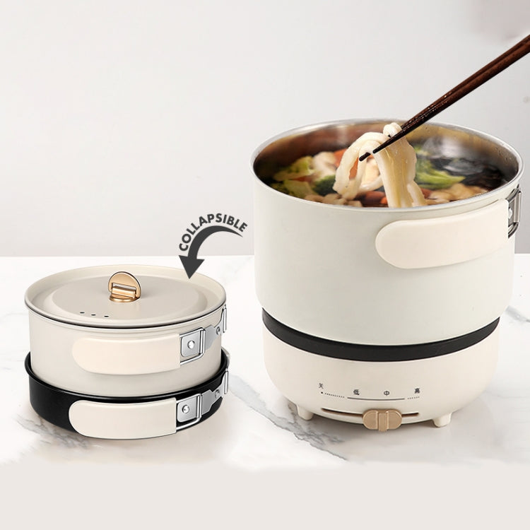 Nathome NDG01 Traveling Multi-purpose Split Folding Frying Pan Household Electric Cooker, Chinese Plug(Blue) - free shipping - PMC TechLife - Order now!