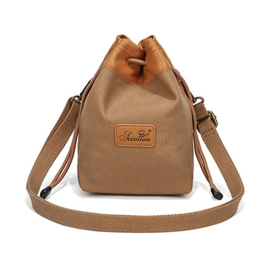 S.C.COTTON Camera Lens Protection Bag Liner Bag Waterproof Camera Storage Bag, Size: L(Khaki) - Soft Bag by S.C.COTTON | Online Shopping South Africa | PMC Jewellery | Buy Now Pay Later Mobicred