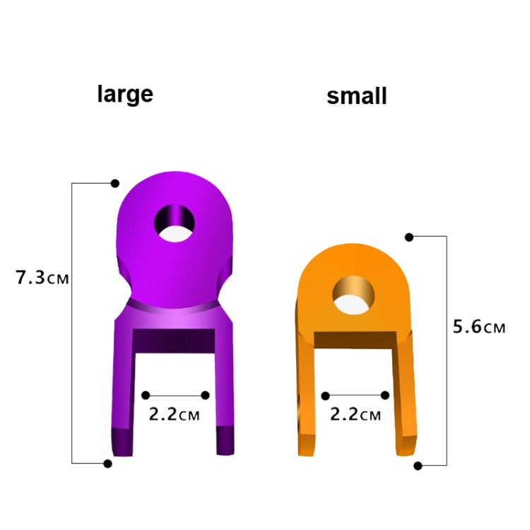 2 Pairs Shock Absorber Extender Height Extension for Motorcycle, Size: Large(Purple) - Replacement Parts by PMc TechLife | Online Shopping South Africa | PMc TechLife | Buy Now Pay Later Mobicred
