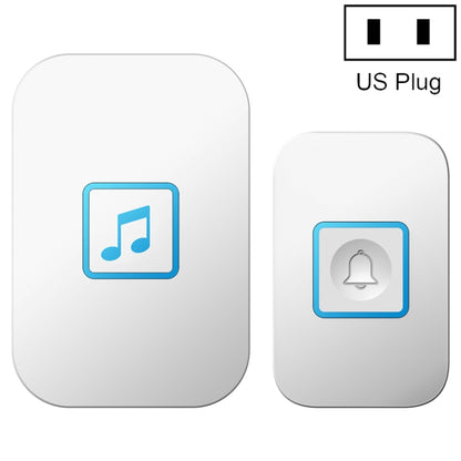 CACAZI A86 Electronic Music Remote Control Doorbell One For One AC Wireless Doorbell, Style:US Plug(White) - Wireless Doorbell by CACAZI | Online Shopping South Africa | PMC Jewellery